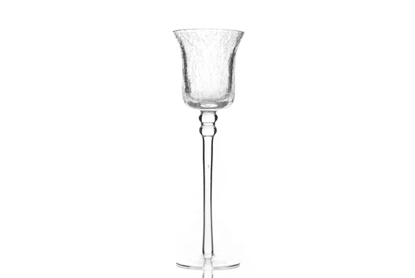 Glas Ljusstake isolerade — Stockfoto