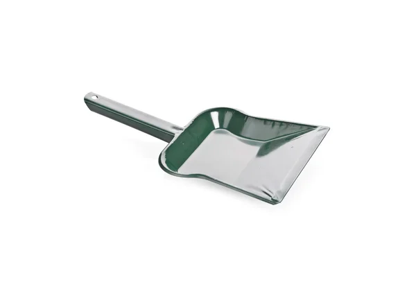 Green scoop against white background — Stock Photo, Image