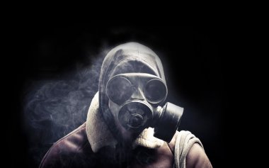Gaz Maskeli adam portresi