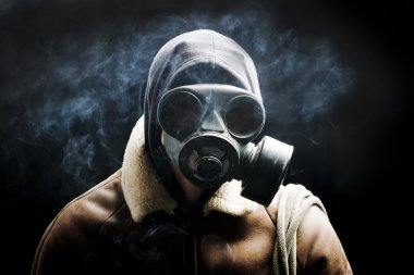 Gaz Maskeli adam portresi