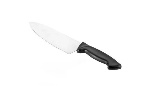 Izole kırpma yolu ile mutfak bıçağı — Stok fotoğraf