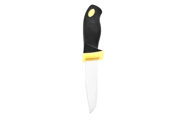 Izole kırpma yolu ile mutfak bıçağı — Stok fotoğraf
