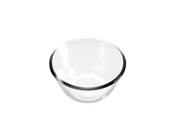 Lege vaas van glas, geïsoleerd op een witte achtergrond — Stockfoto