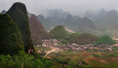tatil, guangxi Eyaleti, güneybatı Çin.