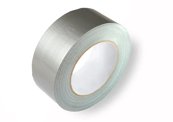 耐水增强胶粘剂的第三方物流磁带 （管），灰的彩色 — 图库照片