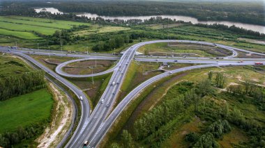 üst geçit, ringway, havadan fotoğraf havadan görünümü