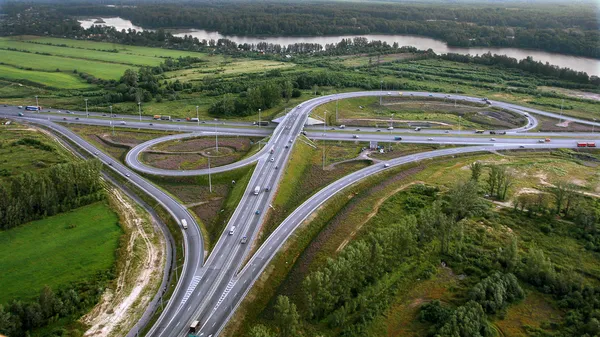 Vista aérea de Overpass, Ringway, foto aérea Imágenes De Stock Sin Royalties Gratis