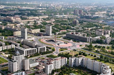 Havadan görünümü Moskova Bölgesi, st. petersburg, Rusya Federasyonu.