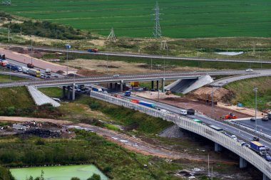 Rusya, akış, adlı inşaat bölümü çevre yolu altında trafik.