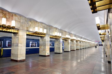 Rusya, st. petersburg, iç metro istasyonu, grazhdansky Caddesi.