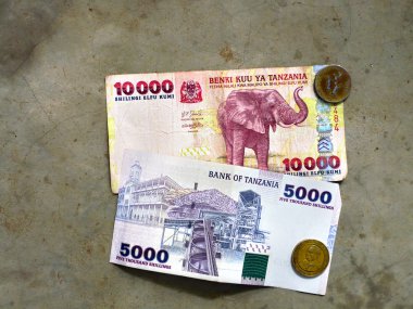 Tanzanya, kağıt banknot, Tanzanya Şilin ulusal para birimi