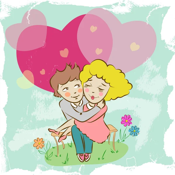 Love couple — Stock Vector