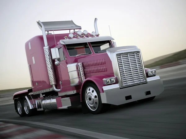 Pink truck — Stock Photo, Image