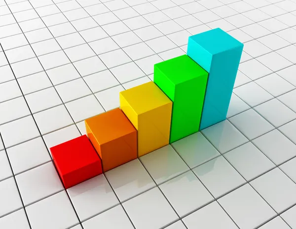 Gráfico de crecimiento empresarial Imagen De Stock