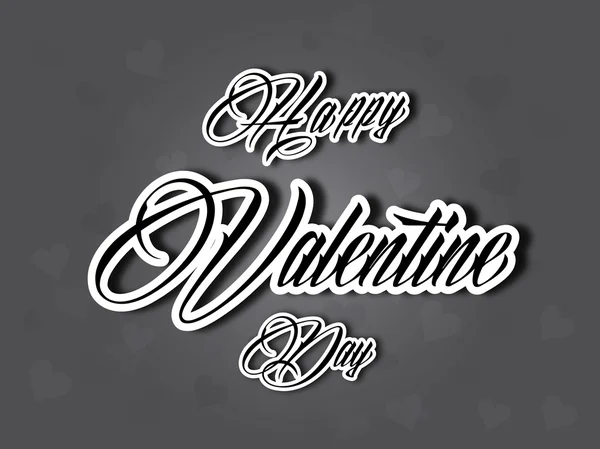 Valentine typographie papier peint — Image vectorielle