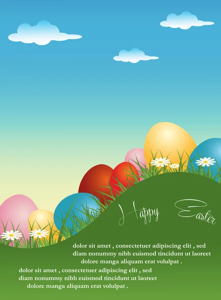 Green easter wallpaper — Stock Vector