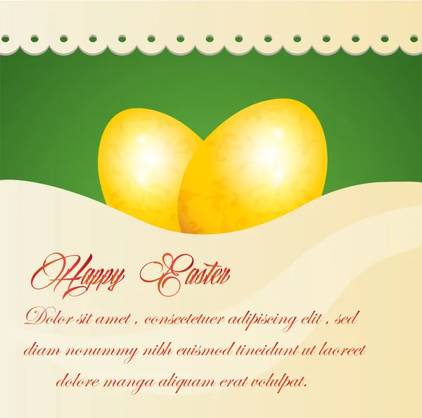 Tarjeta de Pascua feliz — Archivo Imágenes Vectoriales