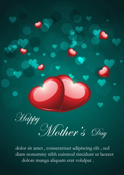 Elegant greeting for mothers day — Stock Vector