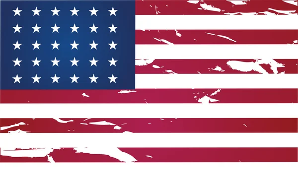 Americké grungeové vlajka — Stockový vektor