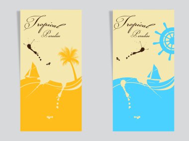 Renkli yaz el ilanları