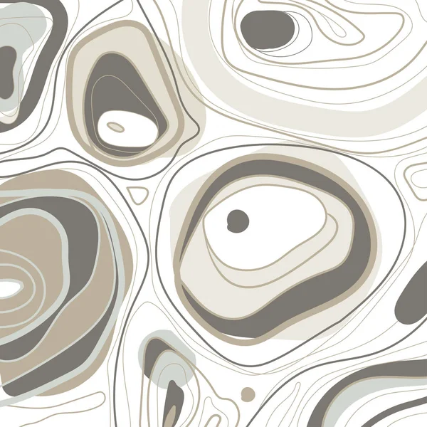 Abstract Line Art Background Pattern Doodle Organic Shapes Gray Colors — Stockvektor