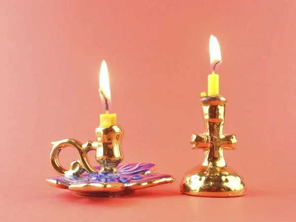 L'icona prima della candela . — Foto Stock