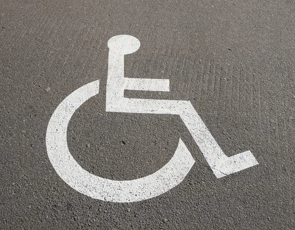 Designazione Dei Parcheggi Disabili — Foto Stock
