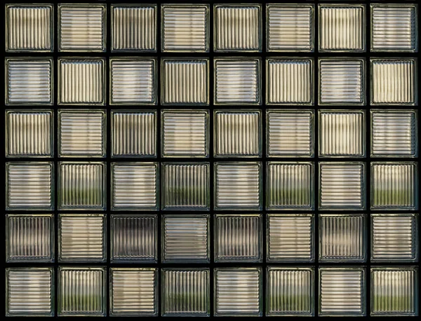 Superfície Parede Vidro Quadrado Retroiluminado — Fotografia de Stock