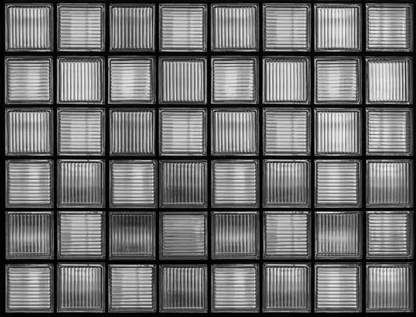 バックライト付きの正方形のガラス壁表面 — ストック写真