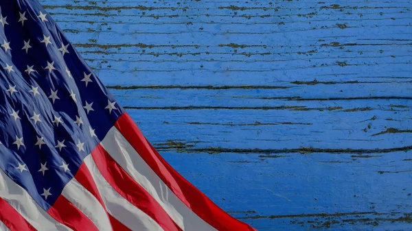 Memorial Day Achtergrond Met Amerikaanse Vlag — Stockfoto