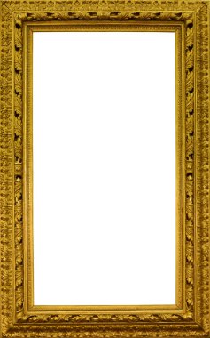 Beyaz arka planda kabartmalı bir resim için çerçeve