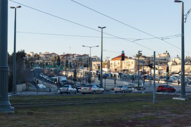 Kudüs 'ün eski şehirdeki manzarası