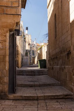 Eski Kudüs 'ün yaya sokağı.