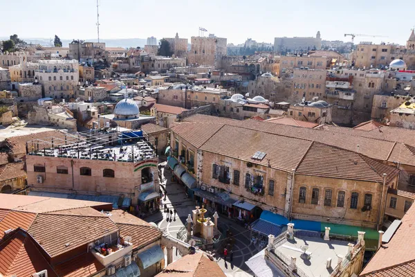 エルサレム旧市街の屋根の眺め — ストック写真