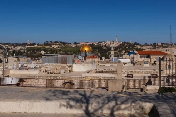 Telhados Cidade Velha Jerusalém Israel — Fotografia de Stock