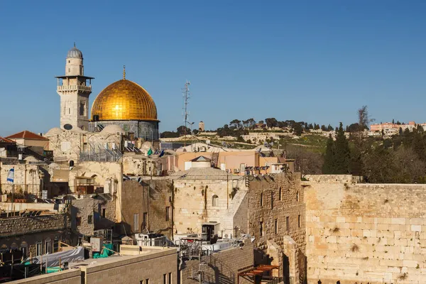 Vista Del Muro Lamentación Ciudad Vieja Jerusalem — Foto de Stock