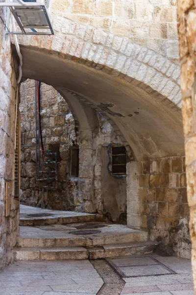 老城市的街道在耶路撒冷 — 图库照片