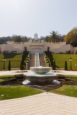 Bahai bahçe terası görünümünü
