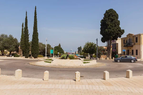 Calle Haifa Cerca Del Jardín Bahai — Foto de Stock