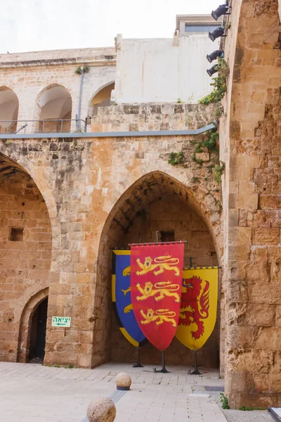 Interior Fortaleza Akko — Foto de Stock