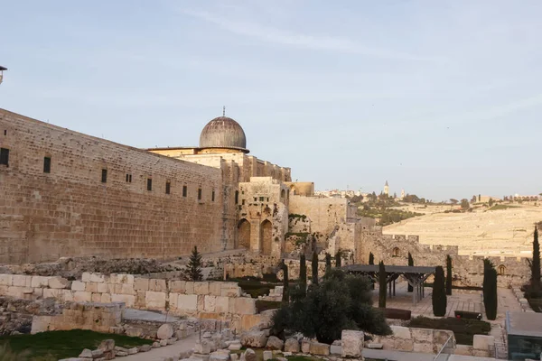 Parque Arqueológico Muralla Sur Jerusalén — Foto de Stock