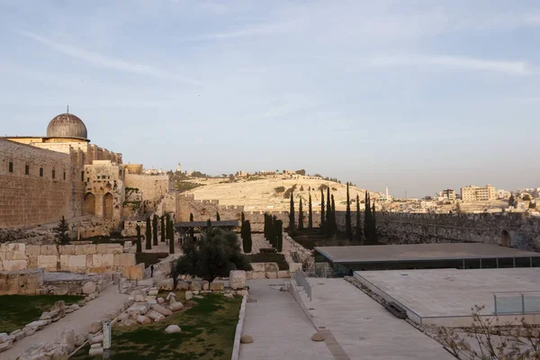 Parque Arqueológico Parede Sul Jerusalém — Fotografia de Stock