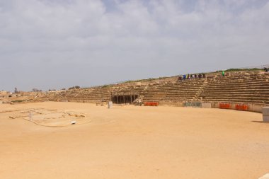 Ruins of buildings in Caesarea. Israel