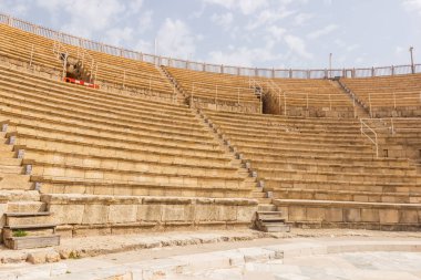 ruins of the amphitheater in Caesarea