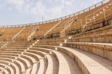 ruins of the amphitheater in Caesarea