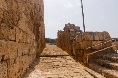 ruins of the amphitheater in Caesarea