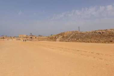 Ruins of buildings in Caesarea. Israel