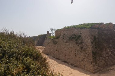 Ruins of buildings in Caesarea. Israel