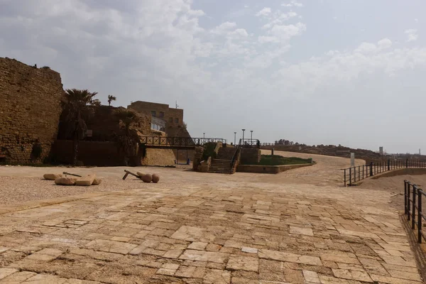 Ruins Buildings Caesarea Israel — 图库照片