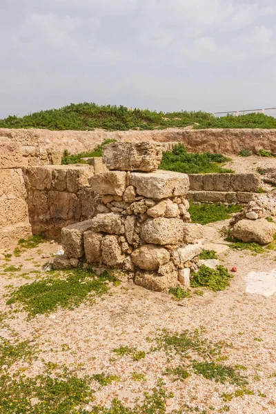 Ερείπιο Κτιρίων Στην Καισάρεια Ισραήλ — Φωτογραφία Αρχείου